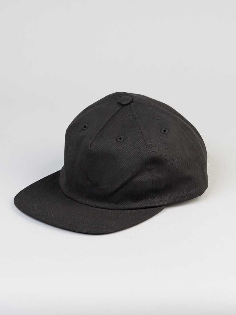 Comfy 5-panel cotton twill snapback hat
