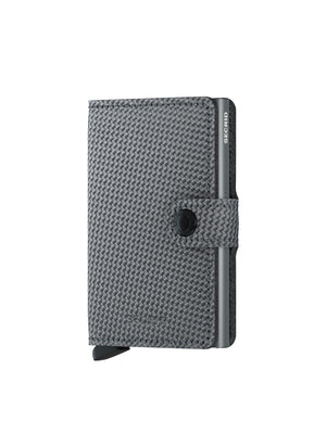 Mini wallet - Carbon weave pattern leather