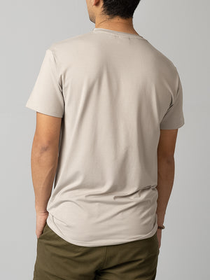Bello - bamboo and organic cotton blend rolled neck t-shirt