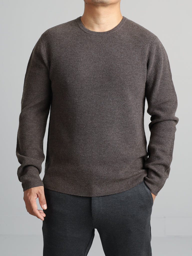 Ragnar Classic Waffle Knit Crew Neck Sweater - ID Menswear