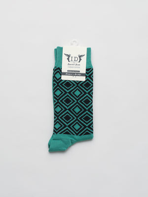 Diamond cotton socks
