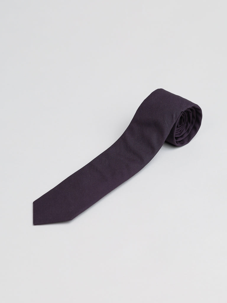 ID Made in Brooklyn Eggplant Cotton Ties