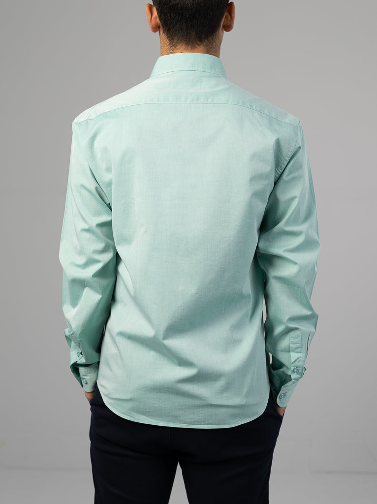Oxford 100% Cotton Long Sleeve Button Down Shirt