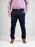 The Hudson mid-rise regular slim-fit pin stripe pants L30"