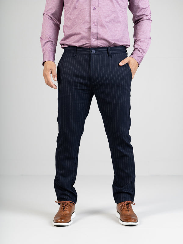 WASHER STRIPE ELASTIC HEM PANTS – THE SHOP YOHJI YAMAMOTO