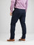 Hudson Mid Rise Regular Slim Fit Pin Stripe Pant