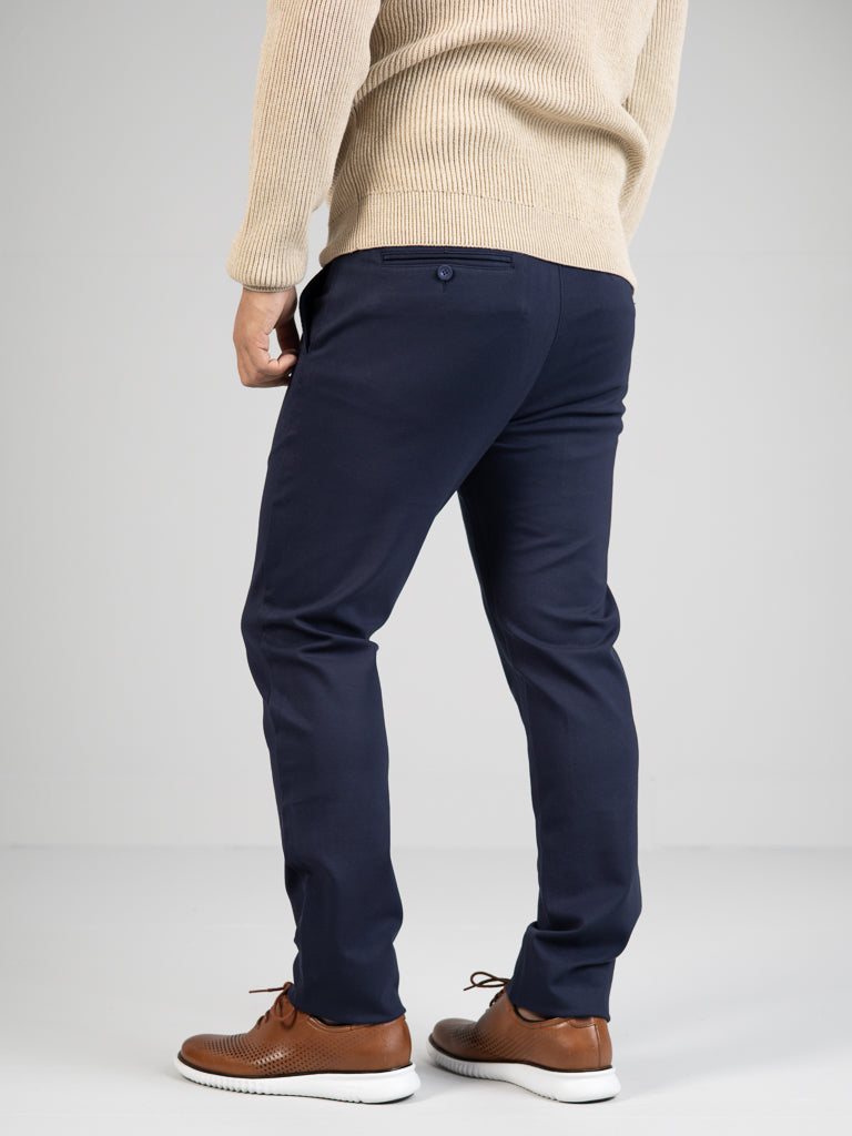 Manhattan Regular Slim Fit 4-way Stretch Dress Pant - ID Menswear